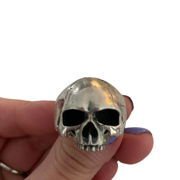 Dead Ringer Sterling Silver Skull Ring Yorick 1 size 10 - Picture 6 of 8